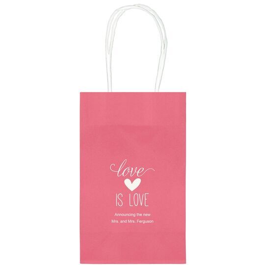 Love is Love Medium Twisted Handled Bags